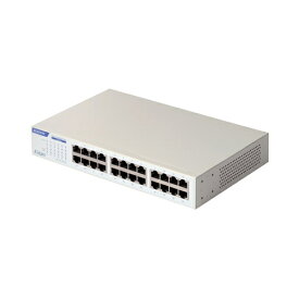 エレコム スイッチングハブ LAN ハブ 24ポート Giga対応 1000/100/10Mbps 金属筐体 電源内蔵 ファンレス ホワイト EHC-G24MN2-HW