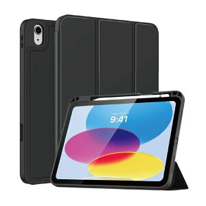 GfB[GX iPad 10.9(10)p ϏՌtbvP[X ubN MDS-TPUCIP109G10FLBKy[ڈF3Tԁz 10 ϏՌ tbvP[X y ApplePencil 2AOX^h MIL-STD-810G TPU PU