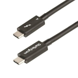 StarTech Thunderbolt 4P[u/50cm/4K8K 60hz/40Gbps/100W PD/Intel ThunderboltF؎擾/USB4AThunderbolt 3AUSB 3.2AUSB Type-CADisplayPort݊/T_[{g f[^] j^[o TBLT4MM50CM 4P[u 40Gbps 8