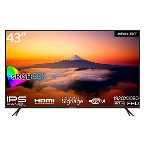 43C` ChtfBXvC(1920x1080/IPS/HDMIx3/USBx2/Xs[J[//2Nۏ) WplNXg JN-IPS43FHD-U tfBXvC IPSpl HDMI USB Xs[J[ tHD  fW^TCl[