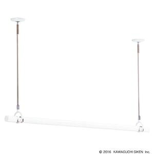ホスクリーン 室内用物干竿セット QSCS-15-W ds-2565338 室内用物干し インテリア 安全 快適 機能充実 物干し金物 収納 調節可能 耐久性