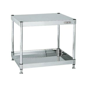 サカエ ステンレスCSパールワゴン(固定タイプ) CSPN36052 ステンレスワゴン 組立簡単 使いやすい 耐荷重100kg 小型ラック SUS304素材 RoHS10物質対応 アジャスター採用 ボルトレス クロムメッキ支柱