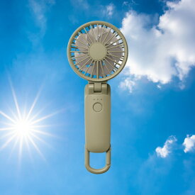 Silky Wind Mobile 3.2 ハンディ扇風機 二重反転ファン カラビナ付き グリーン リズム 9ZF040RH05 カラビナ 充電残量 リズム風 連続使用時間 新色 カラーバリエーション