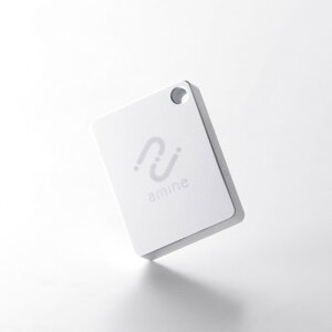 エレコム 【メール便での発送商品】スマートタグ 紛失防止 小型 電池寿命最大5年 使い切りタイプ 防水・防塵 IP68 耐衝撃 アラーム機能付き amine ホワイト LGT-NNTG1WHA