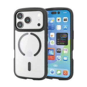 �y���[���ւł̔������i�ziPhone17 Pro �P�[�X �n�C�u���b�h �Ռ��z�� �y�� ���^ MAGKEEP ���͋z�����C�����X�[�d�Ή� �u���b�N �G���R�� PM-A25CTSLFCMBK