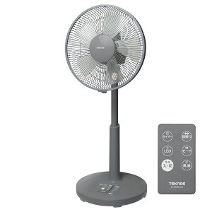 ���r���O��@ �t�������R�� DC���[�^�[ 30cm 5���H�� �O���[ TEKNOS KI-360DC-G �����R�� �����@�\ ��U�� �^�C�}�[ �t���b�g�K�[�h �ߓd 6�i�K���ʒ��� �É��@�\ �G�A�T�[�L�����[�^�[ ���@�\ �X
