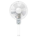 TEKNOS 壁掛け扇風機 壁掛けメカ扇風機(30cm・5枚羽根)(ホワイト) KI-W29x メカ式 引き紐 リーズナブル 風量調節 首振り タイマー フラットガード コンパクト ホワイト