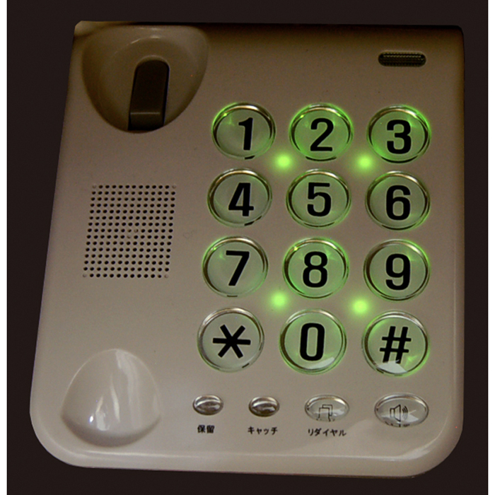 カシムラ　停電時でも使えるかんたん電話機。シンプルフォン　NSS-07