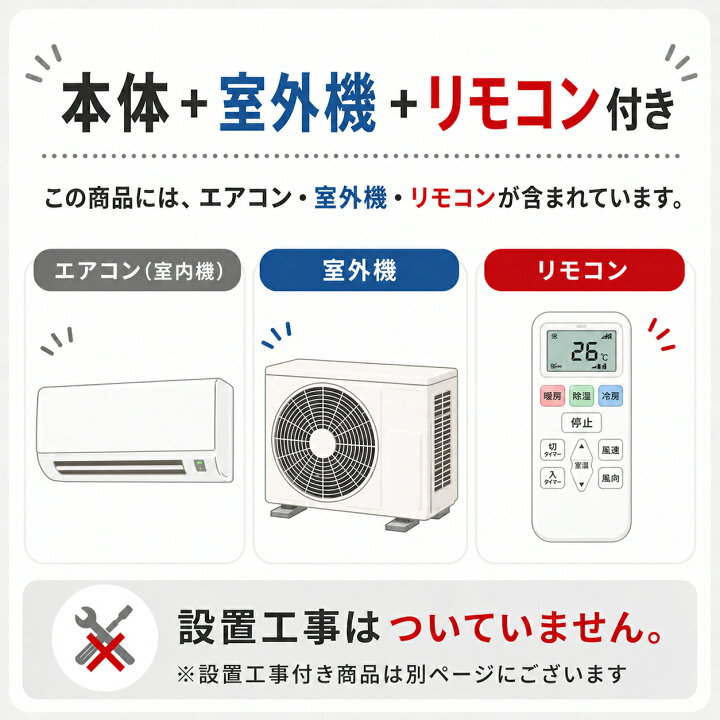 楽天市場】エアコン 6畳 本体のみ 日立 白くまくん RAS-AJ2225S-W 2025 
