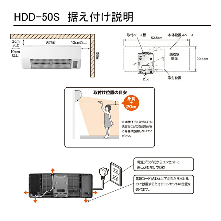 楽天市場】脱衣室暖房機『ゆとらいふ』 壁面取り付けタイプ(単相交流 