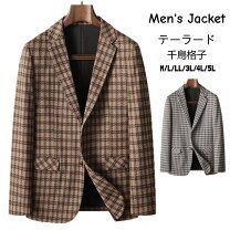 楽天市場】千鳥格子 ジャケット（サイズ（S/M/L）L）（メンズ 