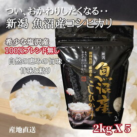 魚沼産コシヒカリ 塩沢地区 新米 令和5年 10kg ( 2kg X 5 ) 白米 プチギフト 密封バック チャック付き 産地直送 新潟 南魚沼産コシヒカリ 美味しい米 新潟 特産 贈答品 粗品 米 挨拶品 ギフト プチギフト P10