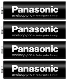 パナソニック eneloop pro 単3形充電池 4本パック ハイエンドモデル BK-3HCD/4H 充電式ニッケル水素電池 NI-MH AA battery min.2500mAh 150回繰り返し 充電済 日本製 〔BK-3HCD/4HA 同等品〕