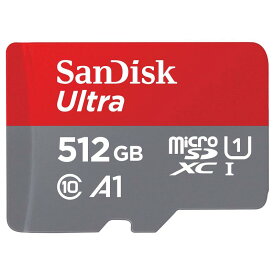 SanDisk (サンディスク) 512GB Ultra microSDXC UHS-I メモリーカード アダプター付き - 120MB/s C10 U1 フルHD A1 Micro SD カード - SDSQUA4-512G-GN6MA