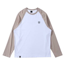 [uptoyou] Tシャツ メンズ 長袖 ロングtシャツ 大きいサイズ カットソーtシャツ 綿100% 丸首 ワンポイントロゴ刺繍 ゆったりtシャツ オーバーサイズ ロングスリーブ ヴィンテージ・シンプリシテ