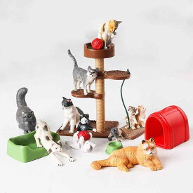 おもちゃ 子供用 知育玩具 シミュレーション ミニ 猫 登山 フレーム セット 砂遊び モデル 動物 家禽 海洋 生き物 恐竜 農場 極地 北米 オーストラリア