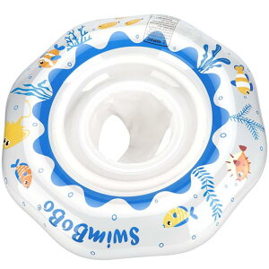 ベビー用浮き輪 足入れ浮き輪 可愛い 子供フロート ベビーフロート お風呂 うきわ ハンドポンプ付き 6ヶ月-3歳適用