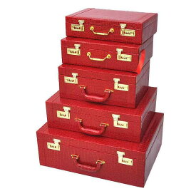 トランク レディース メンズ 旅行用 結婚式 記念品 収納ボックス レザー風 8 10 12 15 18 20 24インチ ローズ柄 クロコダイル柄 南京錠付き キャリーバッグ