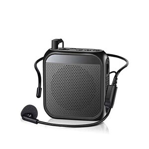 拡声器 メガホン ポータブル拡声器 ハンズフリー Rosemaries メガホン ハンドマイク 小型 イベント 講演 店頭販売 街頭演説 誘導案内などに適用 音楽再生可能 microSDカード対応 マイク付き 日本