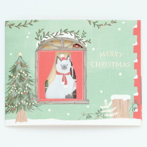 GreetingLife(グリーティングライフ) グリーティングライフ クリスマスカード キャット LE-8