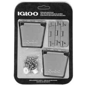 Igloo Cooler 高耐久ステンレススチールパーツキット - ラッチ2個、ヒンジ3個、ラッチポストネジ - マリングレード、耐腐食性パーツ