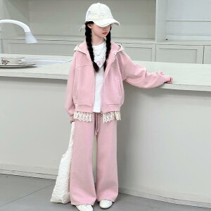 キッズ ガールズ ジャージ 上下セット 春秋 女の子 子供服 スポーツウェア 2点セット 長袖 長ズボン 普段着 部屋着 綿 ピンク ブルー