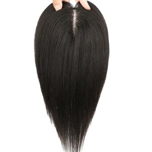 ヘアピース レディース 女性用 部分ウィッグ 人毛100% 自然色 ストレート 20cm 25cm 30cm 薄毛 白髪隠し 医療用 手植え