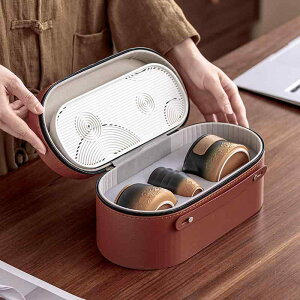 茶器 アウトドア 茶器セット 携帯用 陶瓷 ??セット キャンプ ?? 収納バッグ付き