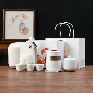 茶器 携帯用茶器セット 陶器 急須 湯呑み 4客 アウトドア キャンプ 湯呑みセット ビジネス 贈り物 ギフト 白 黒 緑