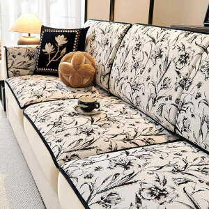 ソファカバー オールシーズン シェニール 肘あり 肘なし 兼用 ソファパッド 花柄 ブラック グレー ブラウン グリーン 滑り止め