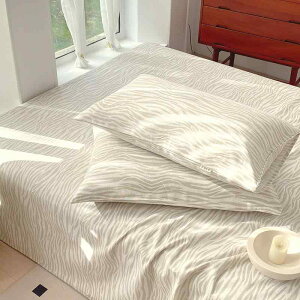 ベッドシーツ  ベッドカバー 3点セット シングル セミダブル ダブル 綿100% コットン 厚手 ストライプ柄 和風 寮生活 学生 枕カバー付き