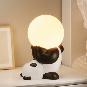 加湿器 卓上 デスクライト ベッドサイド ランプ 置き物 オブジェ 雑貨 樹脂製 かわいい パンダ モチーフ インテリア ギフト