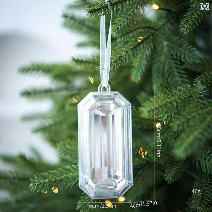 楽天市場】クリスマス オーナメント プラスチック製 宝石 