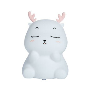 ナイトライト 子供用 シリコン製 鹿 かわいい 動物 ベッドサイドランプ 常夜灯 授乳ライト 七色 7色 変化 常夜灯