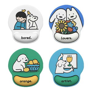マウスパッド レディース 腕置き リストレスト 一体型 肉球 かわいい 犬 厚手 滑り止め付き パソコン 周辺機器 シリコン 疲労軽減 オフィス 在宅ワーク