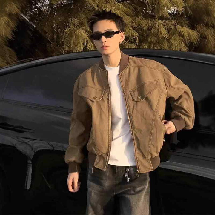 楽天市場】ジャケット メンズ 男性用 ハリントンジャケット ショート丈 