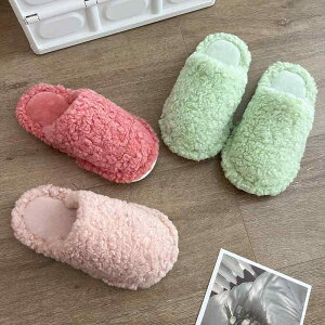 ルームシューズ レディース 厚底 あったか スリッパ 室内履き 防寒 滑り止め PVC 春秋冬 ピンク ホワイト ブラウン かわいい ふわふわ もこもこ