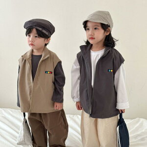 子供服 ベスト 春秋 薄手 ベビー キッズ 男の子 女の子 アウター トップス チョッキ 普段着 かわいい ポリエステル 無地 80cm 90cm 100cm 110cm 120cm 130cm 140cm 150cm