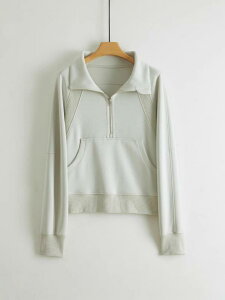 スウェット レディース 春秋 リラックス 立襟 モダール混紡 プルオーバー トップス ドロップショルダー 長袖 カットソー ゆったり カジュアル かわいい 韓国風 石膏ホワイト 隕石グレー ブ