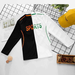 子供用トレーナー 男の子 長袖Tシャツ 速乾性 スポーツウェア 通気性 トレーニングウェア 秋冬 トップス 普段着 ポリエステル ブラック ホワイト ブルー 120cm 130cm 140cm 150cm 160cm 170cm
