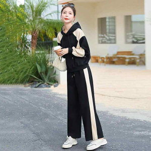 セットアップ レディース 秋冬 スウェット 部屋着 上下セット ジャージ 運動着 配色 パーカー パンツ スポーティー カジュアル おしゃれ