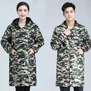 エプロン レディース メンズ 裏起毛 防水 防汚加工 撥水加工 長袖 スモック ゆったり チュニック カッポー 割烹着 かわいい 作業着 料理教室 保育士