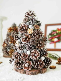 クリスマスツリー DIY 手作り キット 松ぼっくり ドライフラワー ミニ 卓上 クリスマス デコレーション