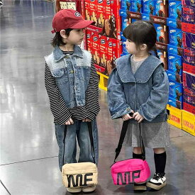 子供用バッグ ショルダーバッグ キャンバス 幼稚園 マカロンカラー 超軽量 拡容 男の子 女の子 ストリート カジュアル 蛍光グリーン ピンク系