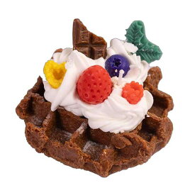 アロマキャンドル かわいい手作りワッフル デザート 部屋の装飾 インテリア雑貨 クリスマス ギフト チョコレート味 白桃烏龍味 大豆ワックス