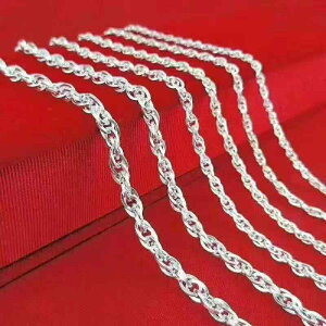 �l�b�N���X �j���p ���̗t�͗l �V���o�[990 ���̗t�`�F�[�� �l�����g�`�F�[�� �M�t�g �v���[���g