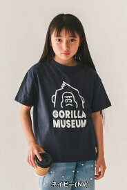 子供服 男の子 女の子 半袖Tシャツ JEANS-b（ジーンズベー）GORILLATシャツ 綿100％ 130cm-160cm | こども服 子供服 男の子 女の子 キッズ ジュニア トップス Tシャツ 半袖 綿100％ デイリー使い アメカジ ストリート 130 140 150 160
