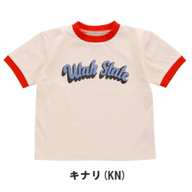 子供服 女の子 半袖Tシャツ Ocean＆Ground（オーシャンアンドグラウンド）Utah StateリンガーTシャツ 綿100％ 80cm-140cm | 子供 こども こども服 女児 女の子 ベビー キッズ ジュニア トップス Tシャツ 半袖 子供服 夏 おしゃれ かわいい 80 90 100 110 120 130 140 SG