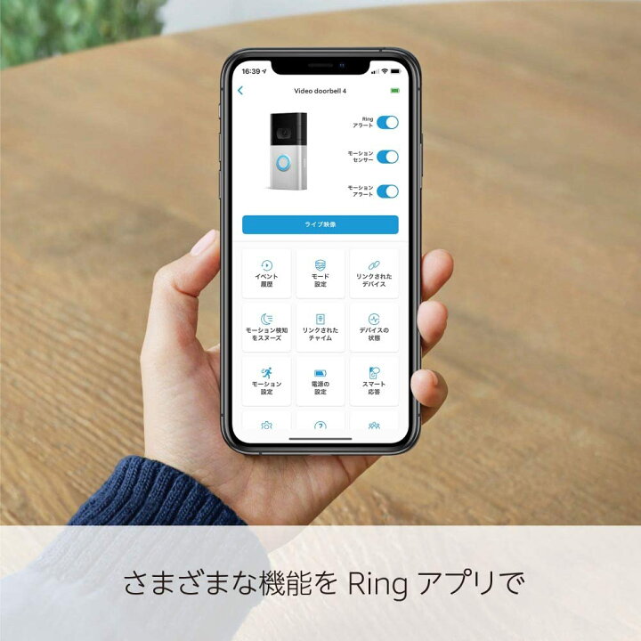 楽天市場】Amazonデバイス Ring Video Doorbell 4 リング ビデオ 