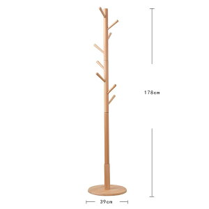 ハンガーラック 多種類 スリム おしゃれ コートハンガー 天然木 3段 4段 高さ153〜180cm ポールハンガー 衣類収納 8フック 頑丈な円形ベース 三角ベース 帽子掛け 洋服ラック 衣架 倒れにくい土
